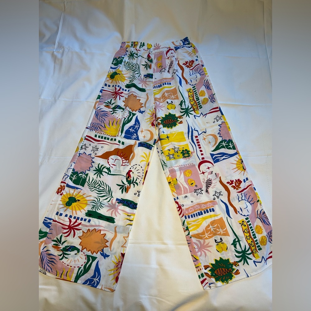 Colorful Tropical Pajama Pants